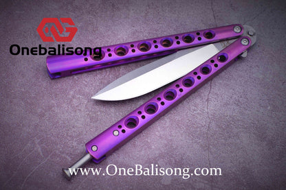 theone BM42/BM43/BM46/BM47/BM40T Balisong clone Titanium-handle stainless steel blade bushing One-piece structure
