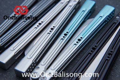 HR Killer Balisong  Seven series aluminum Handle 14c28n/vg10 Blade integrated+traditional shaft sleeve