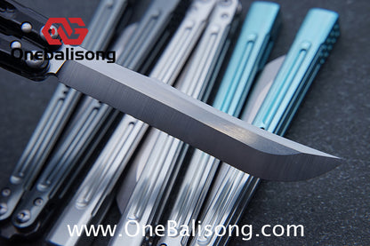 HR Killer Balisong  Seven series aluminum Handle 14c28n/vg10 Blade integrated+traditional shaft sleeve