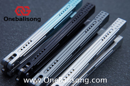 HR Killer Balisong  Seven series aluminum Handle 14c28n/vg10 Blade integrated+traditional shaft sleeve