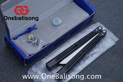 HR Killer Balisong  Seven series aluminum Handle 14c28n/vg10 Blade integrated+traditional shaft sleeve