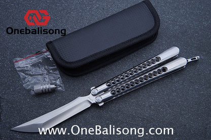 Roar Santiago Clone Stainless Steel Sandwich Handle Stainless Steel Blade Bearing Structure