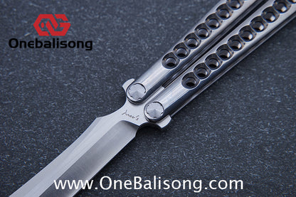 Roar Santiago Clone Stainless Steel Sandwich Handle Stainless Steel Blade Bearing Structure