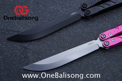 Baliplus 7075 BB Balisong Clone Seven Aluminum Alloy Stainless Steel Live/Fake Blade Bushing