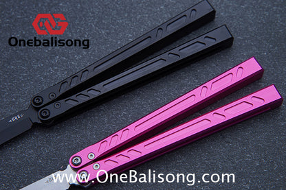 Baliplus 7075 BB Balisong Clone Seven Aluminum Alloy Stainless Steel Live/Fake Blade Bushing