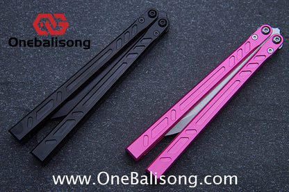 Baliplus 7075 BB Balisong Clone Seven Aluminum Alloy Stainless Steel Live/Fake Blade Bushing