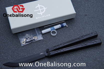 Baliplus 7075 BB Balisong Clone Seven Aluminum Alloy Stainless Steel Live/Fake Blade Bushing