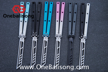 baliplus 7075 kraken trainer Side slot version v3 clone Aluminum alloy handle stainless steel blade Bushing