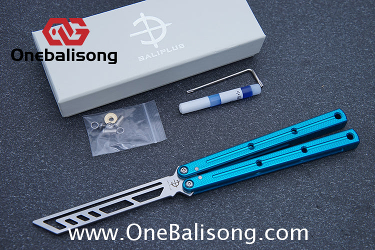 baliplus 7075 Side slot version kraken v3 clone Aluminum alloy handle stainless steel blade Bushing