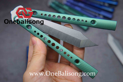 theone corrugation Ripple REP clone Titanium alloy-handle stainless steel blade bushings D2