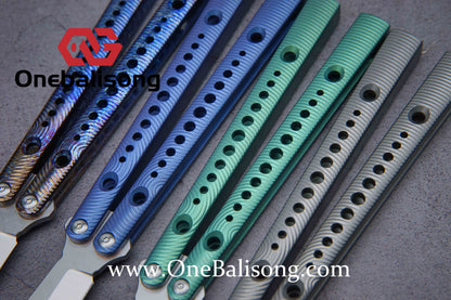 theone corrugation Ripple REP clone Titanium alloy-handle stainless steel blade bushings D2