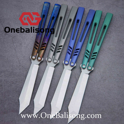theone One-piece REP clone Titanium alloy-handle stainless steel blade bushings