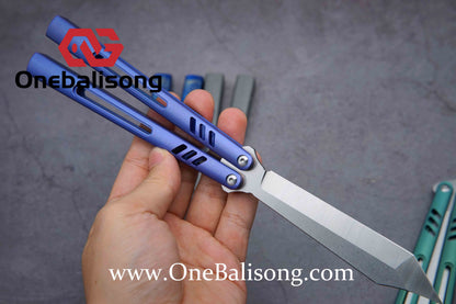 theone One-piece REP clone Titanium alloy-handle stainless steel blade bushings
