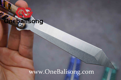 theone One-piece REP clone Titanium alloy-handle stainless steel blade bushings