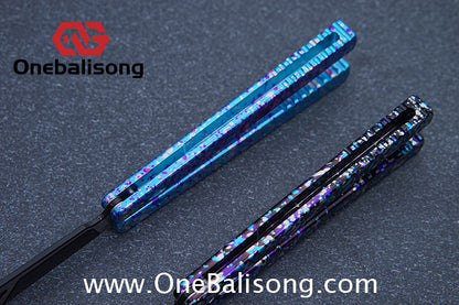 H-air YanBieGu V2 Balisong Seven Series Aluminum Alloy Handle Stainless Steel Blade Bushings