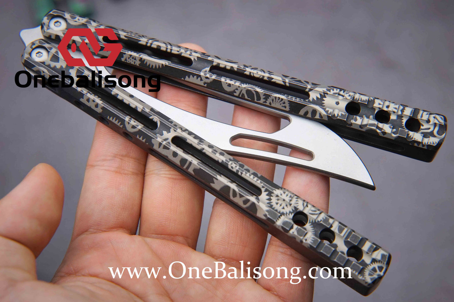 theone JK orca  killer whale clone Titanium alloy-handle stainless steel blade