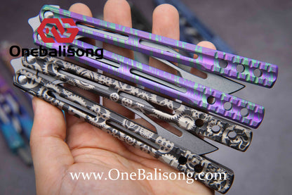 theone JK orca  killer whale clone Titanium alloy-handle stainless steel blade