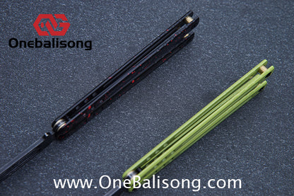 ARMED SHARK Steel Madko Balisong Clone 3cr13 Stainless Steel Handle Stainless Steel Blade Bushings