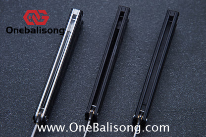 Theseus Seven Series Aluminum+G10 Patch Handle Stainless Steel Blade