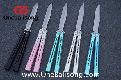 Asgard Bunny Aluminum Rabbit Balisong Aluminum Alloy Handle Stainless Steel Bushing
