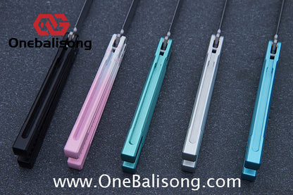 Asgard Bunny Aluminum Rabbit Balisong Aluminum Alloy Handle Stainless Steel Bushing