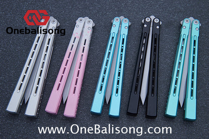 Asgard Bunny Aluminum Rabbit Balisong Aluminum Alloy Handle Stainless Steel Bushing