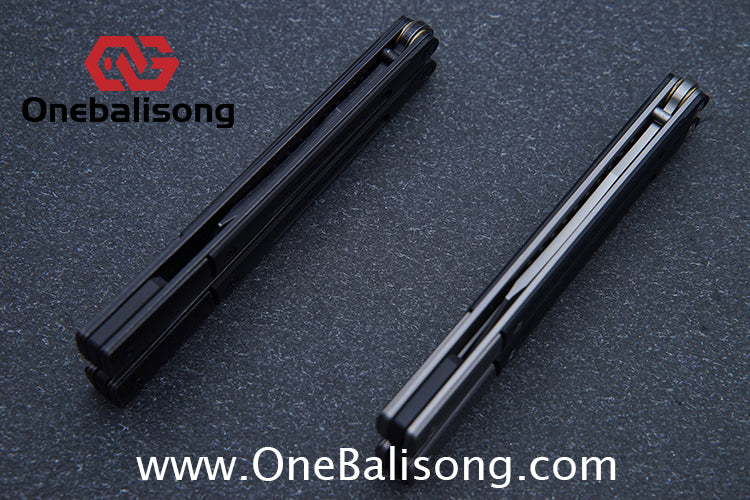 JK Litetech Clone Balisong Titanium Alloy Lining G10 Patch Handle Stainless Steel Blade Bushing