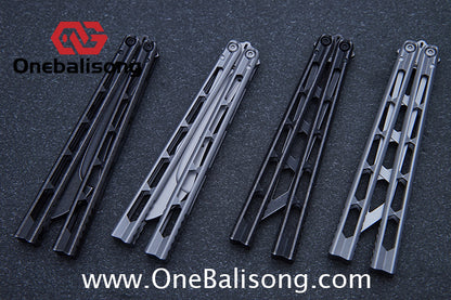 ARMED SHARK Prism Balisong Clone 5CR15 Stainless Steel Handle Stainless Steel Blade Bushings