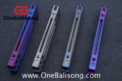 Theone Arctic Fox Balisong Titanium Alloy Handle Stainless Steel Blade Bushing