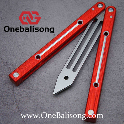 Baliplus Squidtrainer V4 Balisong Clone 7075 Aluminum Alloy Handle Stainless Steel Blade Bushing