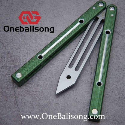 Baliplus Squidtrainer V4 Balisong Clone 7075 Aluminum Alloy Handle Stainless Steel Blade Bushing