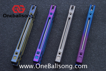Theone Arctic Fox Balisong Titanium Alloy Handle Stainless Steel Blade Bushing