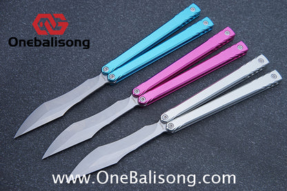 Asgard Master Balisong Aluminum Alloy Handle Stainless Steel Sandwich Structure Bushing