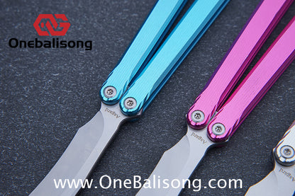 Asgard Master Balisong Aluminum Alloy Handle Stainless Steel Sandwich Structure Bushing