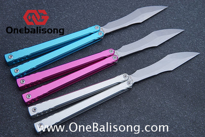 Asgard Master Balisong Aluminum Alloy Handle Stainless Steel Sandwich Structure Bushing