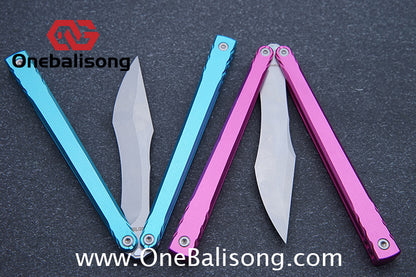 Asgard Master Balisong Aluminum Alloy Handle Stainless Steel Sandwich Structure Bushing