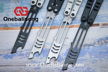Baliplus V5 Madko Balisong Clone Aluminum Alloy Handle Stainless Steel Blade Bushing
