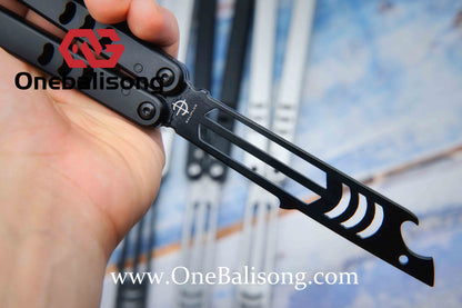 Baliplus V5 Madko Balisong Clone Aluminum Alloy Handle Stainless Steel Blade Bushing