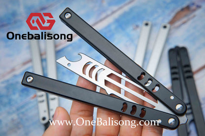 Baliplus V5 Madko Balisong Clone Aluminum Alloy Handle Stainless Steel Blade Bushing