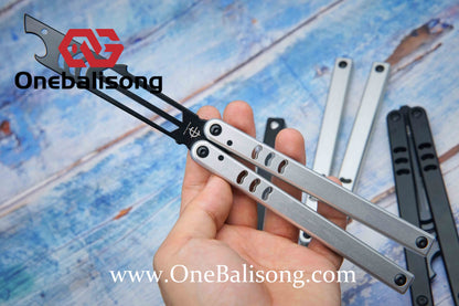 Baliplus V5 Madko Balisong Clone Aluminum Alloy Handle Stainless Steel Blade Bushing