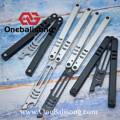 Baliplus V5 Madko Balisong Clone Aluminum Alloy Handle Stainless Steel Blade Bushing