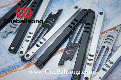 Baliplus V5 Madko Balisong Clone Aluminum Alloy Handle Stainless Steel Blade Bushing