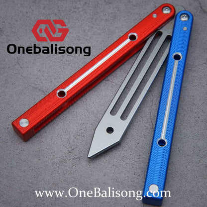 Baliplus Squidtrainer V4 Balisong Clone 7075 Aluminum Alloy Handle Stainless Steel Blade Bushing