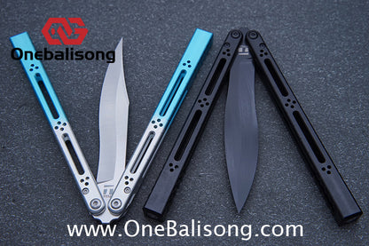 TITUS Bas Balisong Clone 7075 Aluminum Alloy Handle VG10 Stainless Steel Bushing