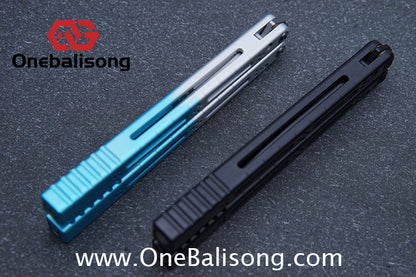 TITUS Bas Balisong Clone 7075 Aluminum Alloy Handle VG10 Stainless Steel Bushing