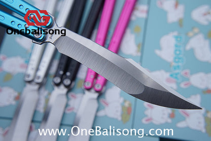Asgard The Blue Sky Balisong Aluminum Alloy Handle Stainless Steel Integrated Structure Bushing