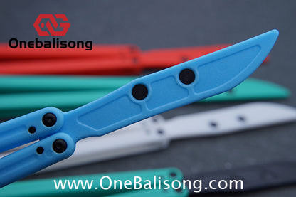 Asgard Cancer Balisong Plastic Trainer Outdoor Safe EDC Practice Knife Fancy Folding Knife