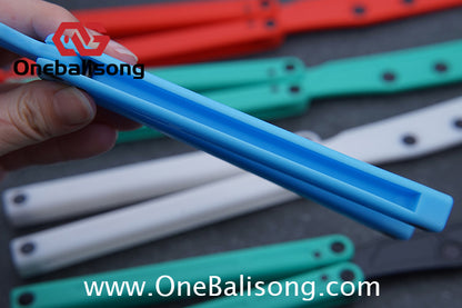 Asgard Cancer Balisong Plastic Trainer Outdoor Safe EDC Practice Knife Fancy Folding Knife