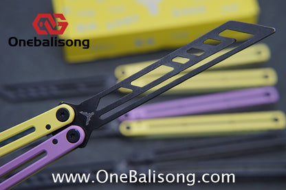 YY Noctilucent Steel Kraken Balisong Clone  Stainless Steel Handle Stainless Steel Blade Bushings