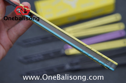 YY Noctilucent Steel Kraken Balisong Clone  Stainless Steel Handle Stainless Steel Blade Bushings